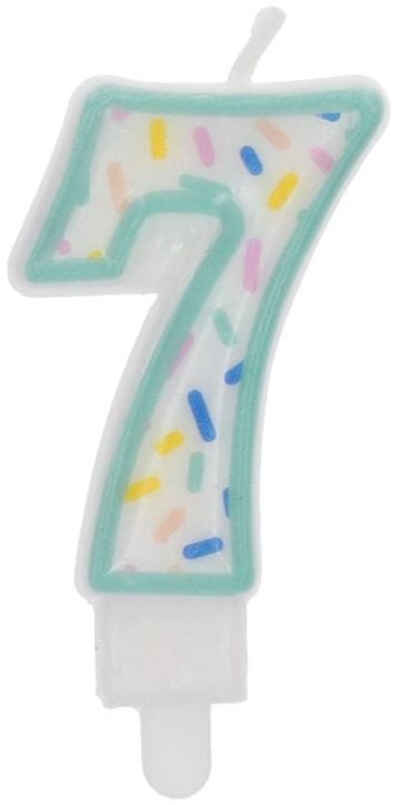 Свещ за рожден ден Folat Sprinkles - Цифра 7