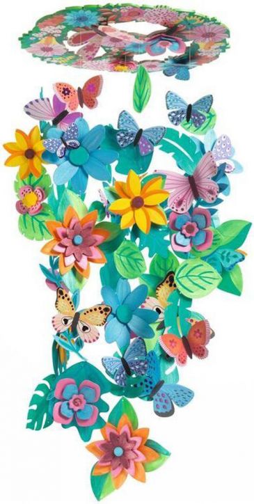 Комплект Djeco: Направи си сам пролетна декорация