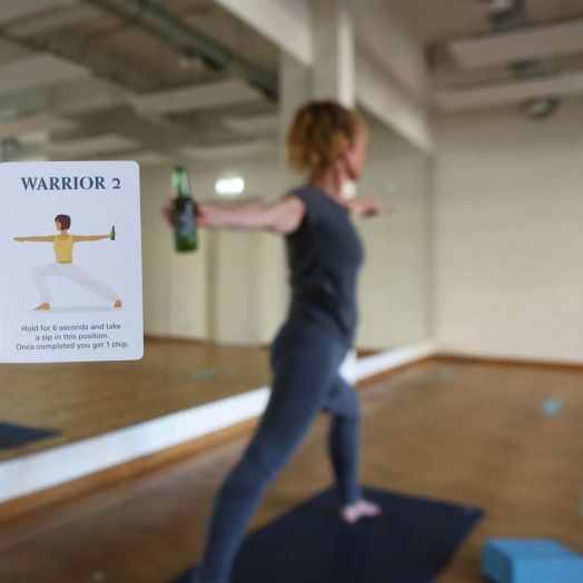 Парти игра Kikkerland - Beer Yoga