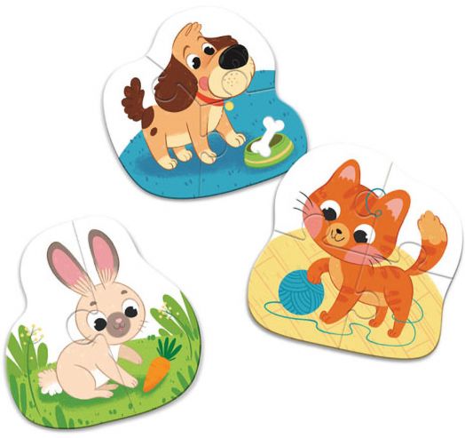 Пъзел Dodo 3 в 1: Животни