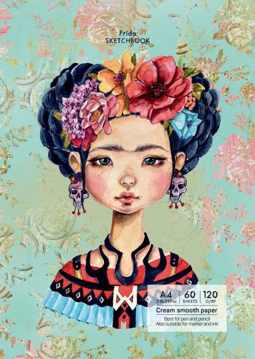 Скицник Drasca Having A Lovely Time: Frida, A4 60 листа