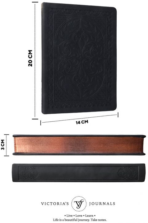 Тефтер Victoria's Journals Old Book A5, черен