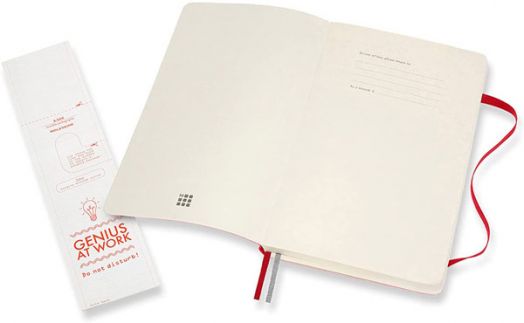 Класически тефтер Moleskine Expanded Red с меки корици и нелинирани страници