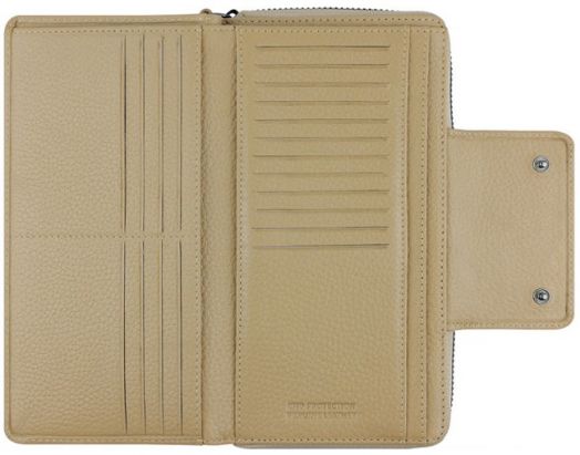 Дамски портфейл Bugatti Elsa Long Zip Wallet, бежов