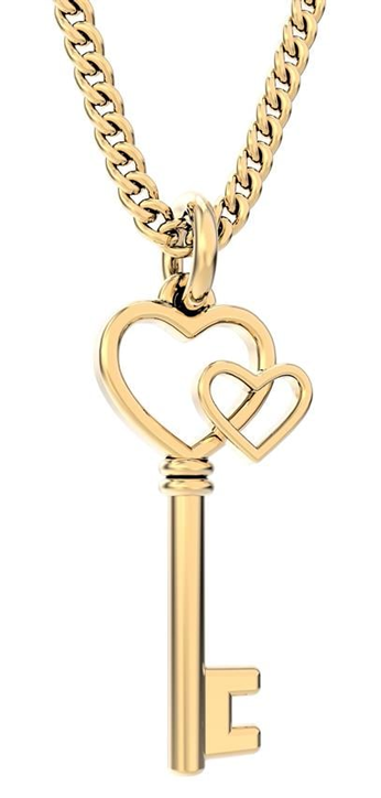 Колие с медальон Chocli - Love Key