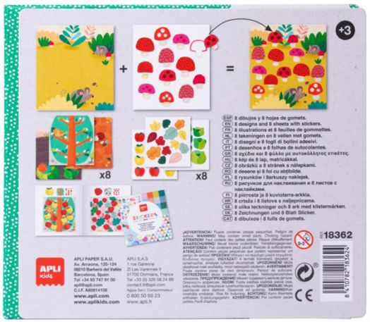 Игра със стикери Apli - Калинка