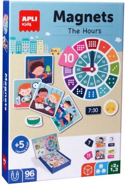 Детска магнитна игра Apli Kids - Часовете