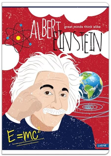 Тетрадка Lastva Great Minds А5, 50 листа с широки редове