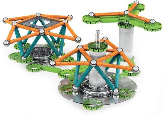 Магнитен конструктор Geomag Mechanics - Зъбни колела, 160 части