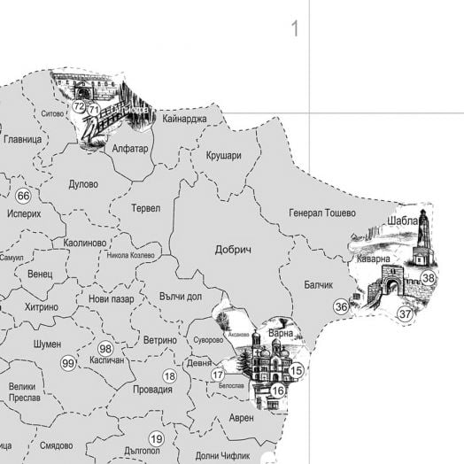 Скреч карта Шантаво – Разкрий България
