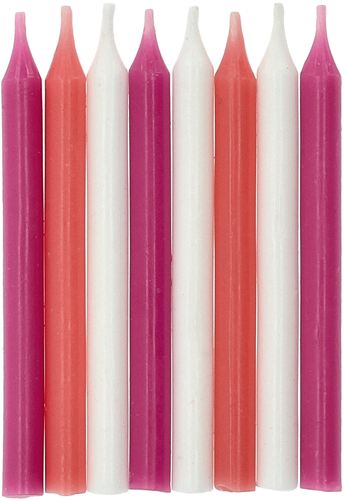 Свещички Folat - Pink, 16 бр.