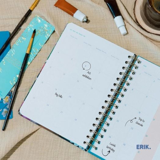 Седмичен планер Grupo Erik Frida Kahlo за 12 месеца - август 2025 / юли 2026 година