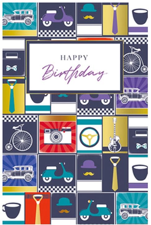 Картичка Editor: Happy Birthday, за мъж