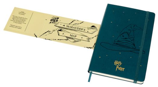 Класически тефтер Moleskine Limited Editions Harry Potter Sorting Hat с твърди корици и линирани страници