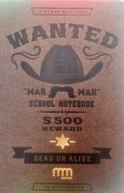 Тетрадка Wanted А5, 60 листа с широки редове