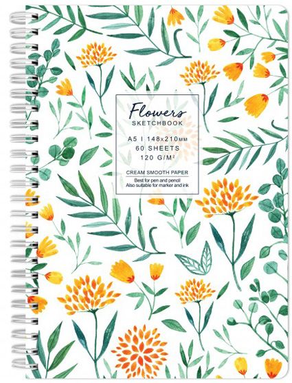 Скицник Drasca Flowers: Далия, A5 60 листа