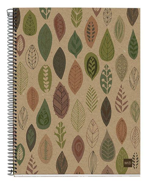 Тетрадка Miquelrius Ecohojas А5 със спирала и листа с широки редове