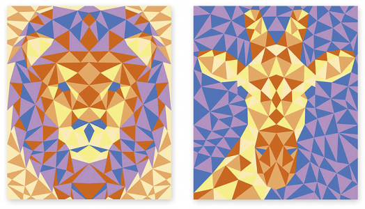 Творчески комплект Janod - Пясъчни животни от саваната