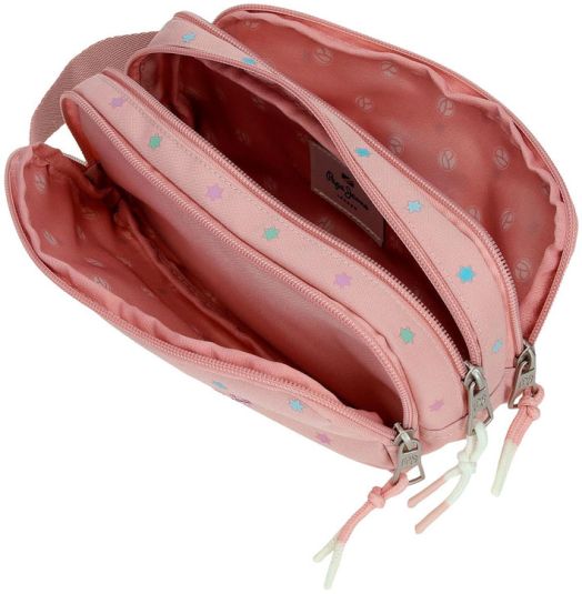 Несесер Pepe Jeans Carina с три отделения и ръкохватка