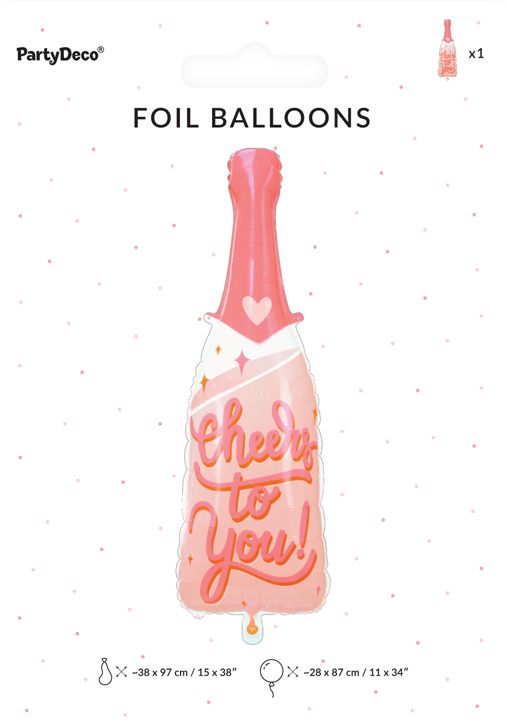 Фолиев балон PartyDeco - Бутилка