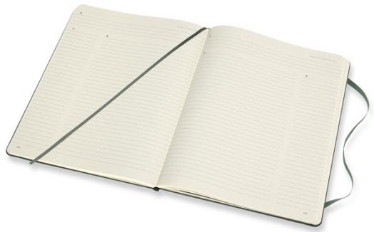Голям зелен тефтер Moleskine Pro Collection X-Large Forest Green с твърди корици