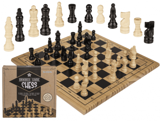 Дървен шах Out of the Blue, 28.5 х 28.5 см.