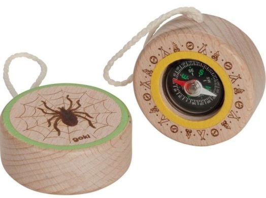 Дървена играчка Goki - Компас паяк