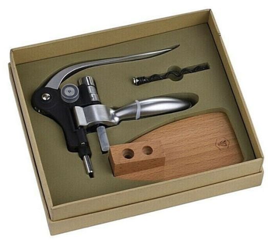 Тирбушон Laguiole с дървена стойка