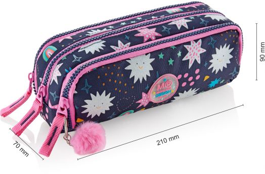 Несесер Miquelrius Twinkle с три отделения, овален