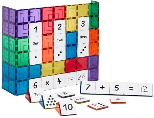 Магнитен конструктор Learn and Grow Toys - Цифри, 40 части