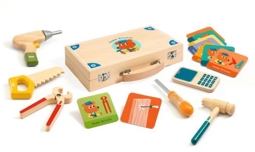 Дървено куфарче с инструменти Djeco