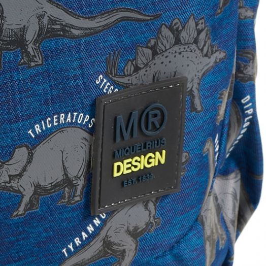 Раница Miquelrius Wild Dino с две отделения, светеща в тъмното, 14 л.