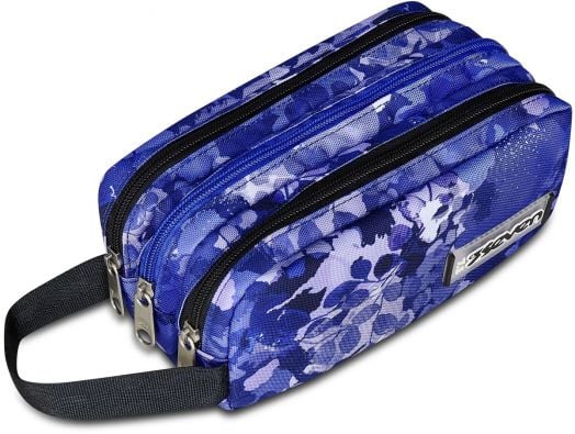 Ученически несесер Seven Freethink Violet с три отделения и ръкохватка