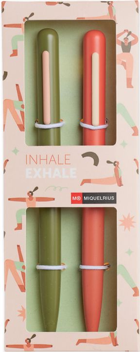 Комплект химикалки Miquelrius Inhale Exhale, 2 бр.