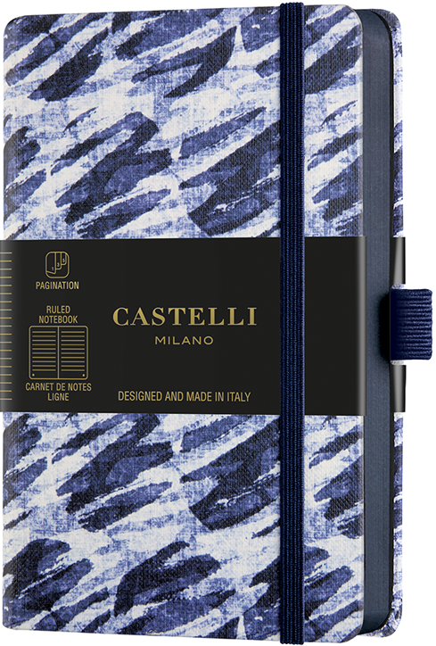 Бележник Castelli Shibori Bubbles, линирани, 9 х 14 см.