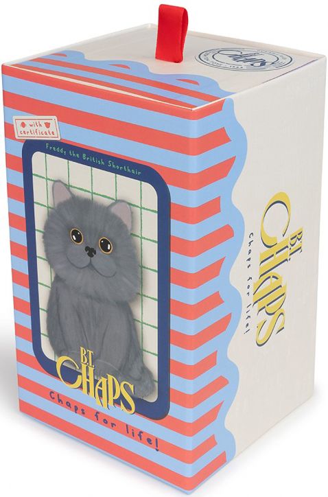 Плюшена играчка B.T. Chaps - Freddy the British Shorthair в подаръчна кутия 17 см.