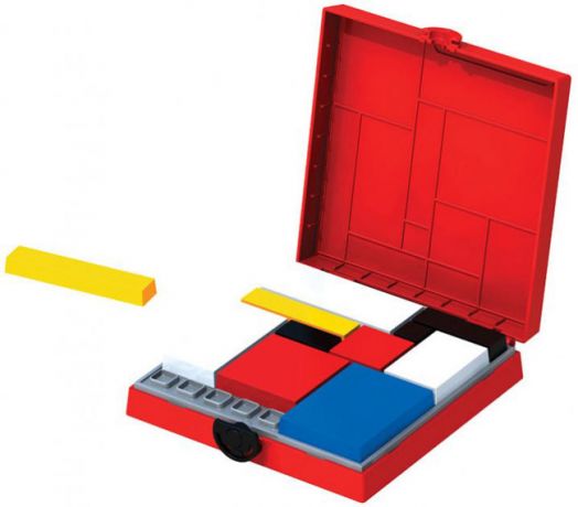 Логическа игра Eureka: Мондрианови блокчета, червена кутия