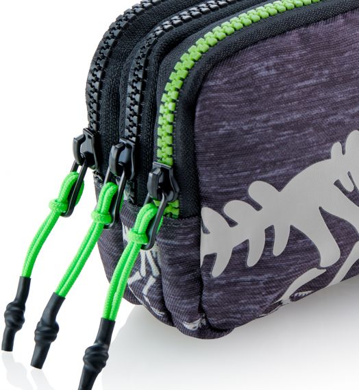 Несесер Miquelrius T-Rex с три отделения, светещ в тъмното