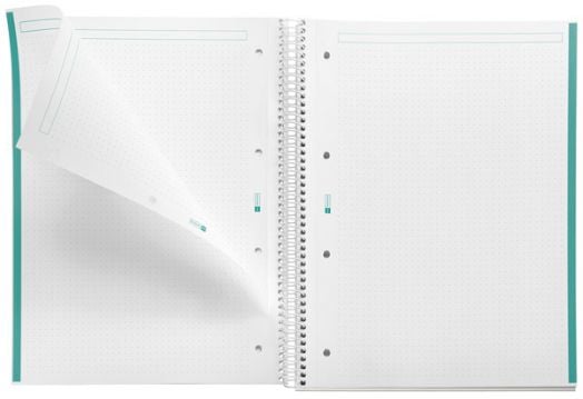 Тетрадка Miquelrius Be Eco A4 със спирала, 80 листа на точки, смарагд