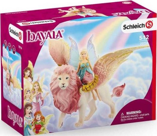 Фигурка Schleich: Фея, яздеща крилат лъв