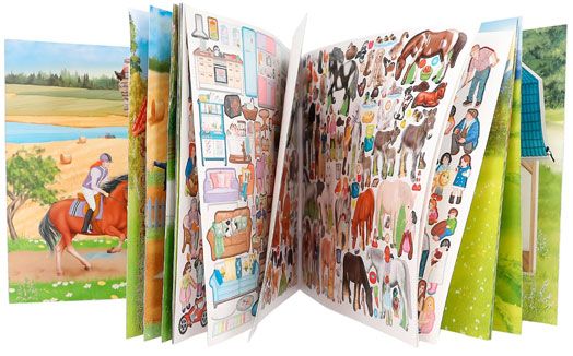 Книжка със стикери Depesche - Ферма