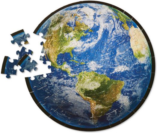 Пъзел Crocodile Creek - Земята, 100 части