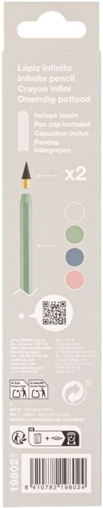 Графитен молив Apli Infinite HB, сив