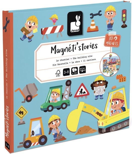 Магнитни истории Janod - Строителна площадка