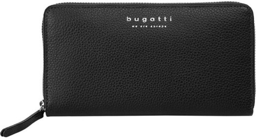 Дамски портфейл с цип Bugatti Linda, черен