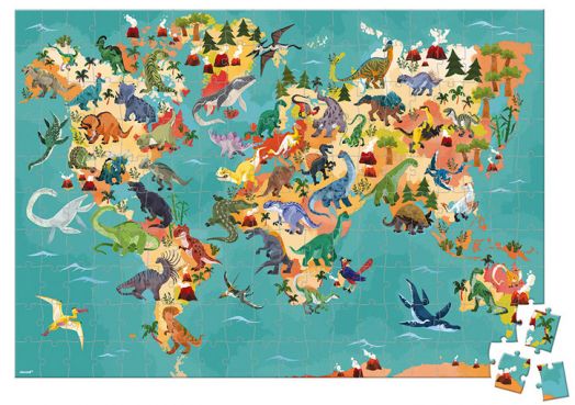 Образователен пъзел Janod - Динозаври