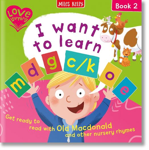 I Want to Learn: m d g c/k o e (Book 2)