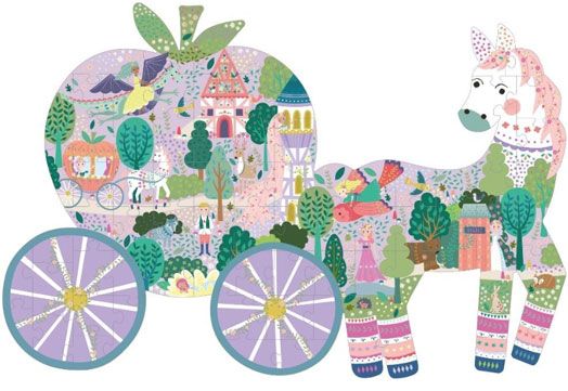 Пъзел Floss & Rock, Fairy Tale - Каляска, 80 части