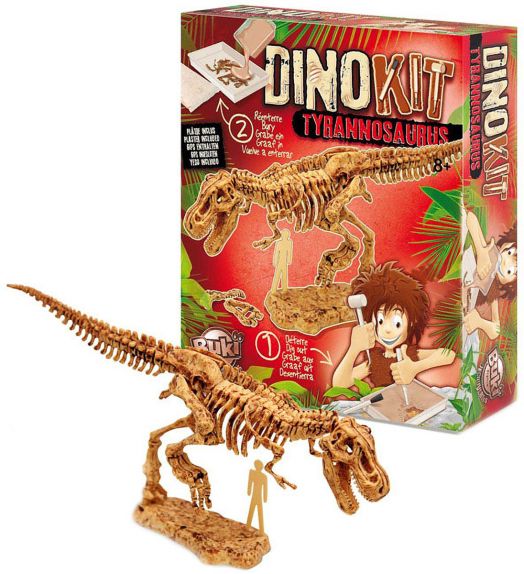 Открий и сглоби скелет на динозавър Buki - Тиранозавър