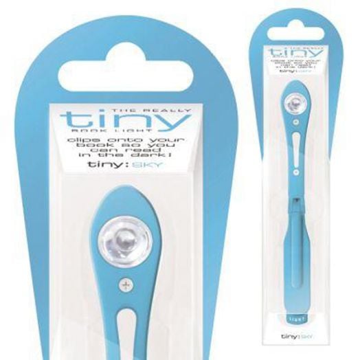 Малка цветна лампичка, небесно синя